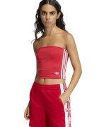 adidas Originals Top crop fara bretele 3S - Rosu vermillion