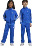 adidas Originals Trening cu fermoar si detalii logo Firebird - Alb/Albastru royal