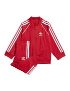 adidas Originals Trening cu imprimeu logo si talie elastica - Alb/Coral