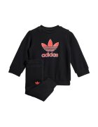 adidas Originals Trening cu imprimeu logo Trefoil - Negru/Portocaliu mandarina
