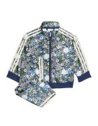 adidas Originals Trening cu model floral si fermoar Firebird - Alb/Verde/Albastru indigo