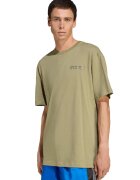 adidas Originals Tricou de bumbac cu logo si imprimeu grafic pe partea din spate - Alb/Bej/Albastru
