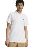 adidas Originals Tricou polo cu imprimeu logo pe piept - Alb
