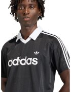 adidas Originals Tricou polo cu logo - Alb/Negru
