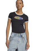 adidas Originals Tricou slim-fit din amestec de bumbac cu imprimeu logo - Rosu/Negru/Galben