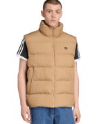 adidas Originals Vesta cu fermoar si guler inalt - Bej inchis