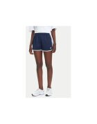 adidas Pantaloni scurti de trening din poliester cu margini contrastante si logo frontal