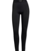 adidas Pantaloni sport dama - colanti Techfit - negru - material elastic - pentru alergare/antrenament -