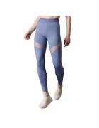 adidas Pantaloni sport dama Hyperglam - poliester/elastan - albastru -