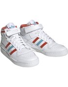 adidas Pantofi sport Originals Forum Mid femei - Rosu/Alb/Albastru