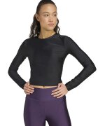 Adidas PERFORMANCE Bluza crop pentru fitness - Negru
