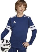 Adidas PERFORMANCE Bluza cu detalii contrastante pentru fotbal - Albastru inchis/Alb optic