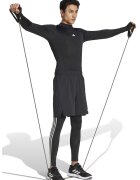 Adidas PERFORMANCE Bluza slim-fit cu guler scurt - pentru fitness - Negru