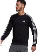 Adidas PERFORMANCE Bluza sport cu decolteu la baza gatului Essentials 3-Stripes - Negru/Alb -
