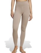 Adidas PERFORMANCE Colanti uni cu talie inalta - pentru fitness - Maro nisip