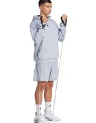 Adidas PERFORMANCE Pantaloni scurti cu buzunare cu fermoar pentru fitness - Gri deschis