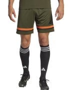 Adidas PERFORMANCE Pantaloni scurti cu detaliu logo pentru fotbal - Portocaliu/Kaki