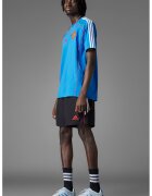 Adidas PERFORMANCE Pantaloni scurti cu logo contrastant pentru fotbal - Rosu/Alb/Negru