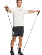Adidas PERFORMANCE Pantaloni scurti cu model cu 3 dungi Icon - Alb/Negru