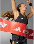 Adidas PERFORMANCE Pantaloni scurti cu talie elastica pentru alergare Adizero Essentials - Alb/Negru