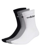Adidas PERFORMANCE Set de sosete lungi unisex - 3 perechi - Alb/Negru/Gri
