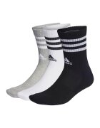 Adidas PERFORMANCE Set de sosete lungi unisex - 3 perechi - Alb/Negru/Gri deschis