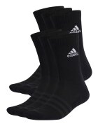 Adidas PERFORMANCE Set de sosete lungi unisex - cu amortizare- 6 perechi - Negru