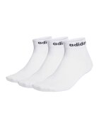 Adidas PERFORMANCE Set de sosete scurte - 3 perechi - Alb/Negru