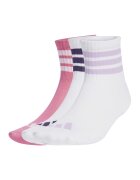 Adidas PERFORMANCE Sosete scurte cu logo - 3 perechi - Alb/Lila/Roz