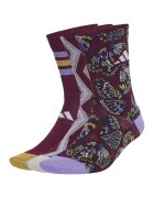 Adidas PERFORMANCE Sosete scurte cu model - 3 perechi - Lila/Violet tyrian