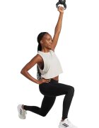 Adidas PERFORMANCE Top crop cu croiala lejera - pentru fitness - Alb optic/Alb murdar