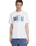 Adidas PERFORMANCE Tricou cu decolteu la baza gatului si imprimeu text Motor Sport - Alb/Negru/Turcoaz