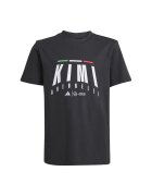 Adidas PERFORMANCE Tricou cu decolteu la baza gatului si imprimeu text Motor Sport - Alb/Verde/Negru stins