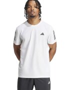 Adidas PERFORMANCE Tricou cu decolteu rotund pentru alergare - Alb