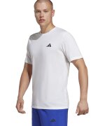 Adidas PERFORMANCE Tricou cu decolteu rotund pentru fitness - Alb optic