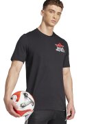 Adidas PERFORMANCE Tricou de bumbac cu logo - pentru fotbal - Alb/Negru