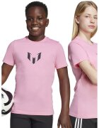 Adidas PERFORMANCE Tricou de bumbac pentru fotbal Messi - Roz pastel