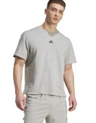 Adidas PERFORMANCE Tricou din amestec de bumbac cu logo - Gri melange
