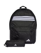 adidas Rucsac Classic Horizontal 3-Stripes New Logo - negru - 44x36x15 cm