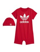 adidas Salopa cu caciula cu imprimeu logo