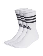 adidas Set 3 perechi sosete barbati - Bumbac - Alb - Alb