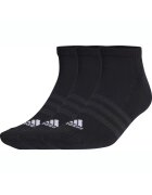 adidas Set 3 perechi sosete Cushioned Low-Cut - Negru