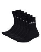 adidas Set de sosete lungi unisex - 6 perechi - Negru