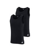 adidas Set de topuri slim fit cu logo - 2 piese - Negru