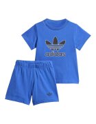 adidas Set de tricou si pantaloni scurti din bumbac cu logo