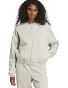 ADIDAS SPORTSWEAR Bluza de trening cu fermoar si guler basebal - Alb fildes