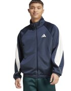 ADIDAS SPORTSWEAR Bluza de trening cu fermoar si guler rigid Stadium - Alb/Gri carbune