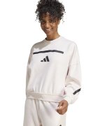 ADIDAS SPORTSWEAR Bluza de trening cu maneci cazute si logo Z.N.E. - Alb/Negru