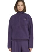ADIDAS SPORTSWEAR Bluza de trening din fleece cu fermoar scurt - Violet