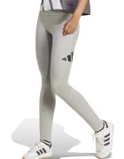 ADIDAS SPORTSWEAR Colanti cu talie inalta si logo - Negru/Gri deschis